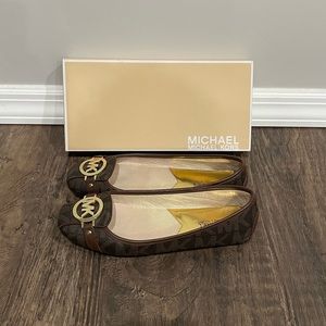 Michael Kors logo flats